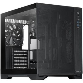 Корпус CHIEFTEC Visio Air GM-30B-M-OP без БП, боковая панель из закаленного стекла, 3xPWM 140мм вентилятора, черный, ATX 