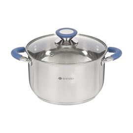  Кастрюля с крышкой Daniks SD-A93-20 Сиена 3.9л 