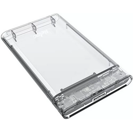  Внешний корпус NETAC WH11 (NT07WH11-30B0) для HDD/SSD 2.5" SATA - USB3.0 прозрачный, A to B cable 