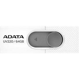  USB-флешка A-DATA UV220 (AUV220-64G-RWHGY) 64GB, USB 2.0, Белая 