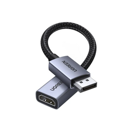  Кабель UGREEN DP133 (65982S) DisplayPort to HDMI 4K Cable 20cm 1 piece Space Gray 