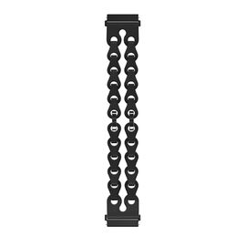  Ремешок HOCO WH12 Flexible, силикон, металл, чёрный 22mm 