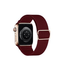  Ремешок HOCO WA04 Fashion для умных часов APPLE Watch 38/40/41/42mm нейлон тёмно-красный 