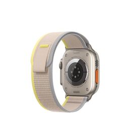  Ремешок HOCO WA14 Original для умных часов APPLE Watch 44/45/46/49mm нейлон белый, жёлтый 