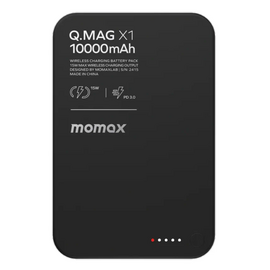  Power bank MOMAX IP117AD Q.Mag X1 (10000mAh) Magnetic Wireless Battery Pack Black 