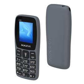 Мобильный телефон Maxvi C45 серый 