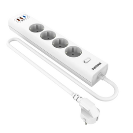  Сетевой фильтр Philips CHP8246WB/51 3м, 4 розетки белый (коробка) 