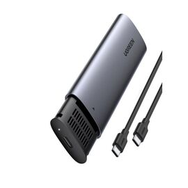  Бокс для накопителей UGREEN CM400 (10902) USB-C Female to M.2 M-Key 10G Enclosure C TO C Cable 50cm Grey 