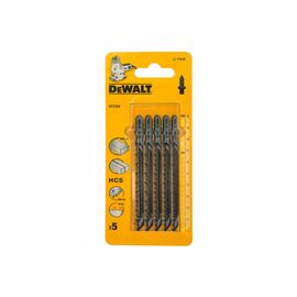  Пилки для лобзика DeWalt DT2164-QZ 5шт,HCS,100684мм,рез-60мм,быстрый прямой пропил T101D 