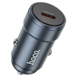  АЗУ HOCO Z57 Glorious single-port PD30W car charger Metal Gray 