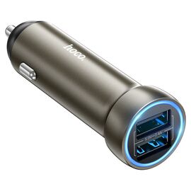  АЗУ HOCO Z54 Prosperous 2USB 15Вт, кабель микро USB 1.0м золотой 