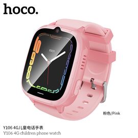  Детские смарт-часы HOCO Y106 4G (розовый) 