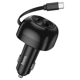  АЗУ HOCO NZ15 Unimpeded 1USB, 1Type-C PD 60Вт, кабель Type-C, 0.75м черный 