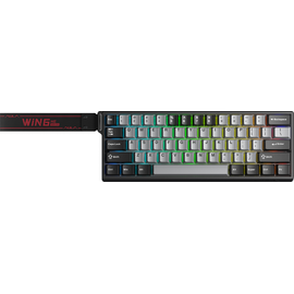  Клавиатура AULA WIN68HE Pro Edition Light Grey-Dark Grey Meteor Magnetic Switches 