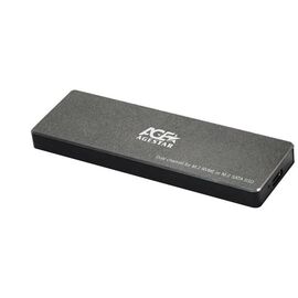  Внешний корпус SSD AgeStar 31UBVS6C NVMe/SATA USB3.0 алюминий черный M2 2280 B/M-key 
