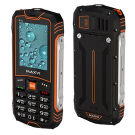  Мобильный телефон Maxvi R10 оранжевый 
