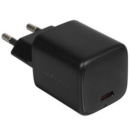  Зарядное устройство ACEFAST A136 PD40W mini GaN USB-C fast charger Black (EU) 