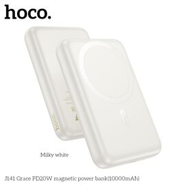  Аккумулятор внешний резервный HOCO J141 Grace PD20W magnetic 10000mAh (белый) 