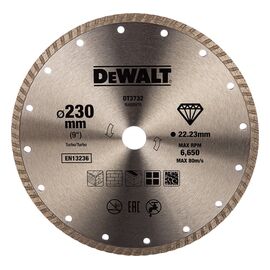  Диск алмазный DeWalt DT3732 d-230мм d(посад.)-22.2мм угловые шлифмашины 