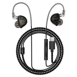  Наушники ACEFAST L11 usb-c hifi wired earphones,Black 