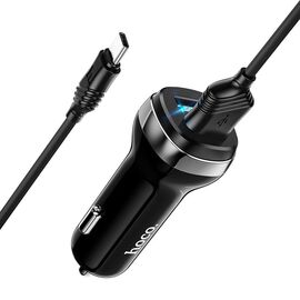  АЗУ HOCO Z40 Superior Series Fast Charging 2USB, кабель Type-C чёрный 