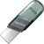  USB-флешка Sandisk 64Gb iXpand Flip SDIX90N-064G-GN6NN USB3.1 зеленый/серебристый 