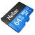  Карта памяти microSDXC Netac P500 (NT02P500STN-064G-R) 64GB (с SD адаптером) 80MB/s 