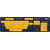  Клавиатура RAPOO V500Pro-Multi-Mode Gaming Mechanical KB Yellow/Blue 