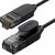  Кабель UGREEN NW122 (70653) CAT 6A Pure Copper Ethernet Cable OD2.8 3m Black 