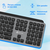  Клавиатура OKLICK K859W серый/черный 