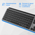  Клавиатура OKLICK K859W серый/черный 