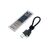  Внешний корпус Gembird EEM2-NVME-2 USB 3.1 для M2 NVME порт Type-С, пластик, прозрачный 