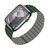 Ремешок HOCO WA29 Flexible для умных часов APPLE Watch 42/44/45/49mm силикон зелёный, тёмный, магнитная пряжка 