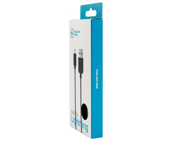  Дата-кабель Red Line USB - 8 – pin для Apple, черный 
