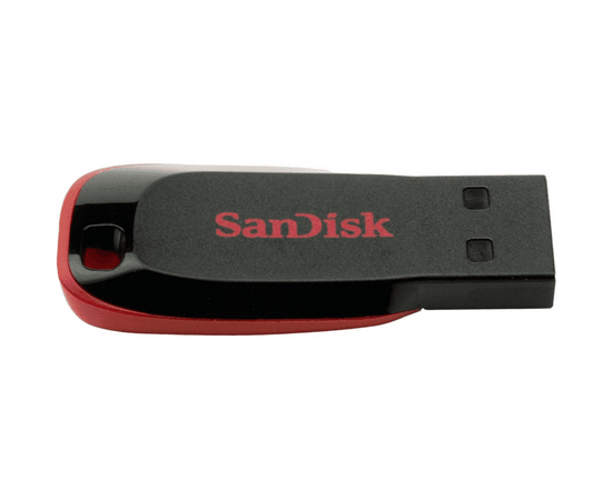  USB-флешка SanDisk Cruzer Blade 128GB USB2.0 черный/красный (SDCZ50-128G-B35) 