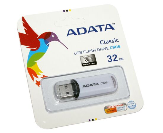  USB-флешка 32GB USB 2.0 ADATA White AC906-32G-RWH 