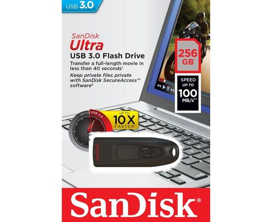  USB-флешка SanDisk CZ48 Ultra 256GB , USB 3.0 