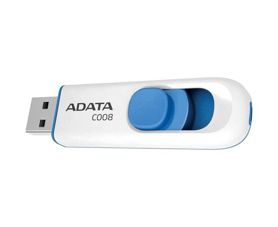  USB-флешка A-DATA AC008-64G-RWE 64GB Classic C008, USB 2.0, белый 
