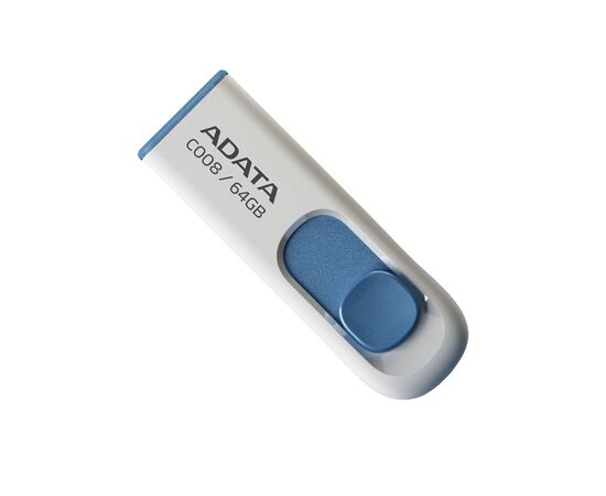  USB-флешка A-DATA AC008-64G-RWE 64GB Classic C008, USB 2.0, белый 