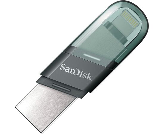  USB-флешка Sandisk 64Gb iXpand Flip SDIX90N-064G-GN6NN USB3.1 зеленый/серебристый 