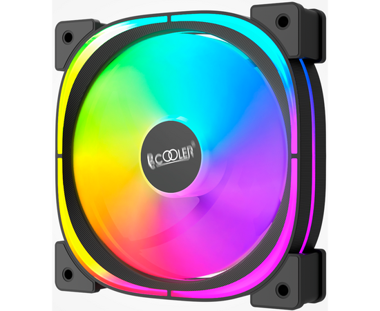  Вентилятор PCCooler EF120 ARGB Black 4pin PWM + 3pin ARGB, 600-1500 об/мин Retail 