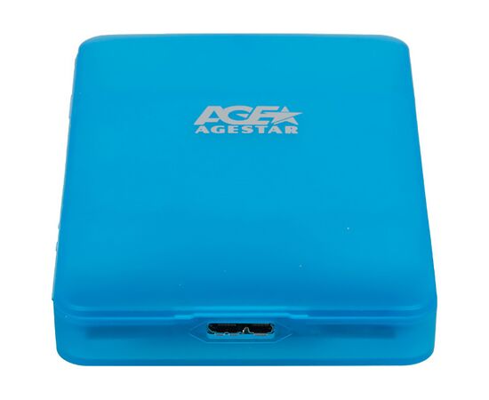  Внешний корпус для HDD/SSD AgeStar 3UBCP3 SATA пластик синий 2.5" 