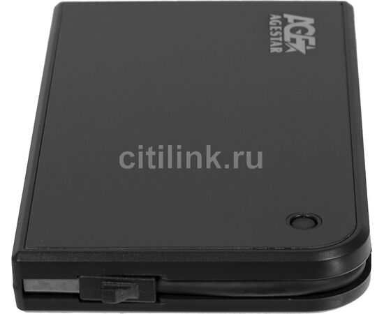  Внешний корпус для HDD/SSD AgeStar 3UB2A14 Sata II пластик/алюминий черный 2.5" 
