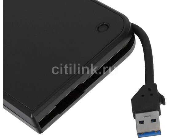  Внешний корпус для HDD/SSD AgeStar 3UB2A14 Sata II пластик/алюминий черный 2.5" 