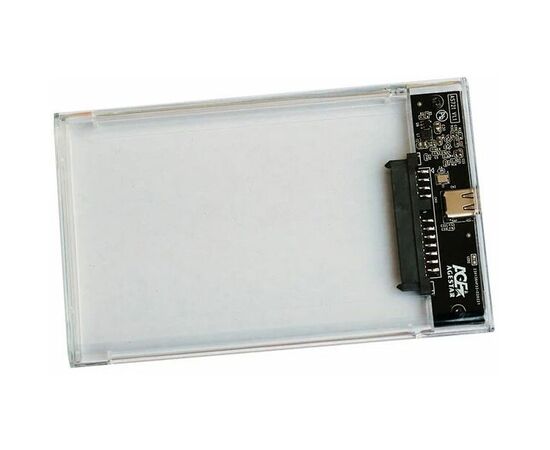  Внешний корпус для HDD/SSD AgeStar 3UB2P4C SATA III USB3.0 пластик прозрачный 2.5" 