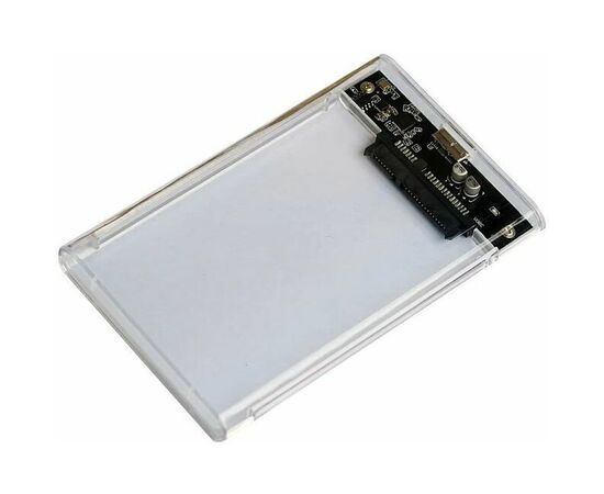  Внешний корпус для HDD/SSD AgeStar 3UB2P4C SATA III USB3.0 пластик прозрачный 2.5" 