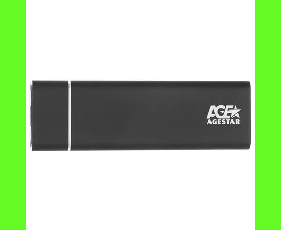  Внешний корпус для SSD AgeStar 3UBNF5C (Black) USB 3.1 Type-C M.2 NGFF (B-key), алюминий, черный 