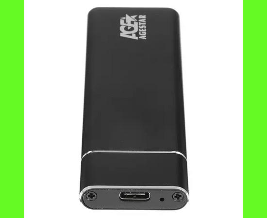  Внешний корпус для SSD AgeStar 3UBNF5C (Black) USB 3.1 Type-C M.2 NGFF (B-key), алюминий, черный 
