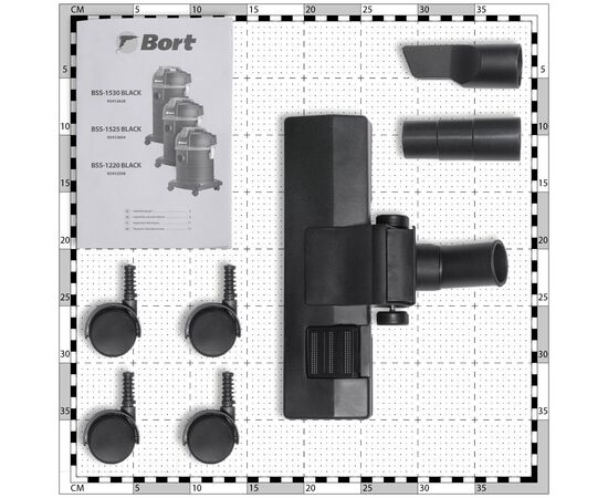  Пылесос строительный BORT BSS-1525 Black 
