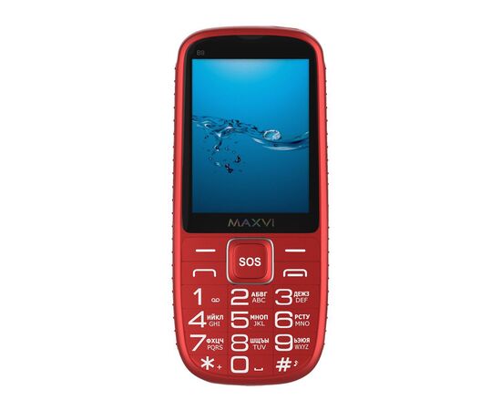  Мобильный телефон Maxvi B9 красный 